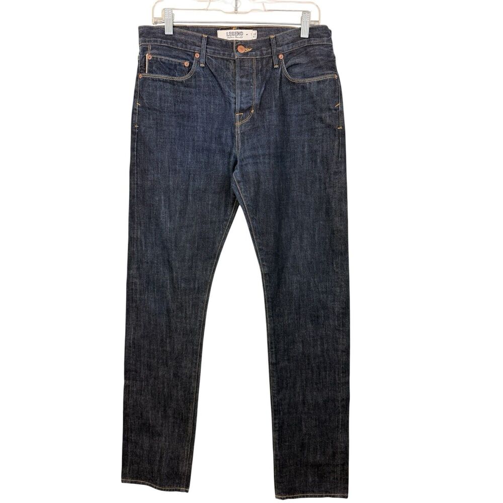 Lucky Brand Legend Authentic Slim Blue Selvedge Jeans Sz 31x32 Actual 32x32 USA